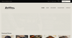 Desktop Screenshot of blackthornleather.com