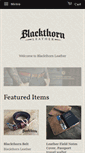 Mobile Screenshot of blackthornleather.com